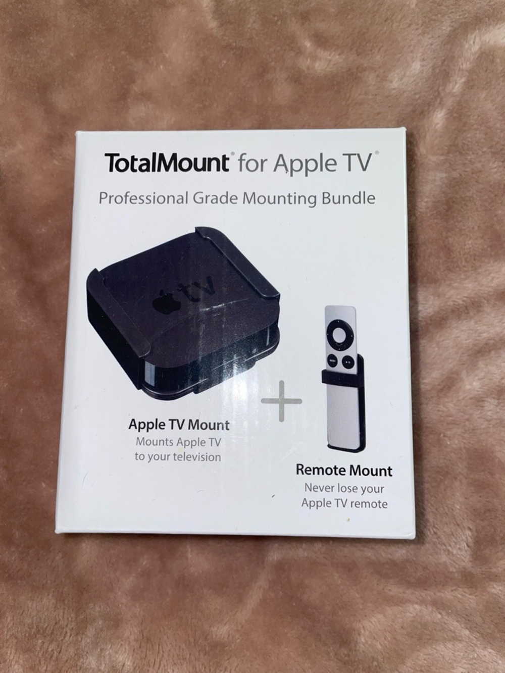 TotalMount for Apple TV - Black Apple TV & Remote Mount Bundle